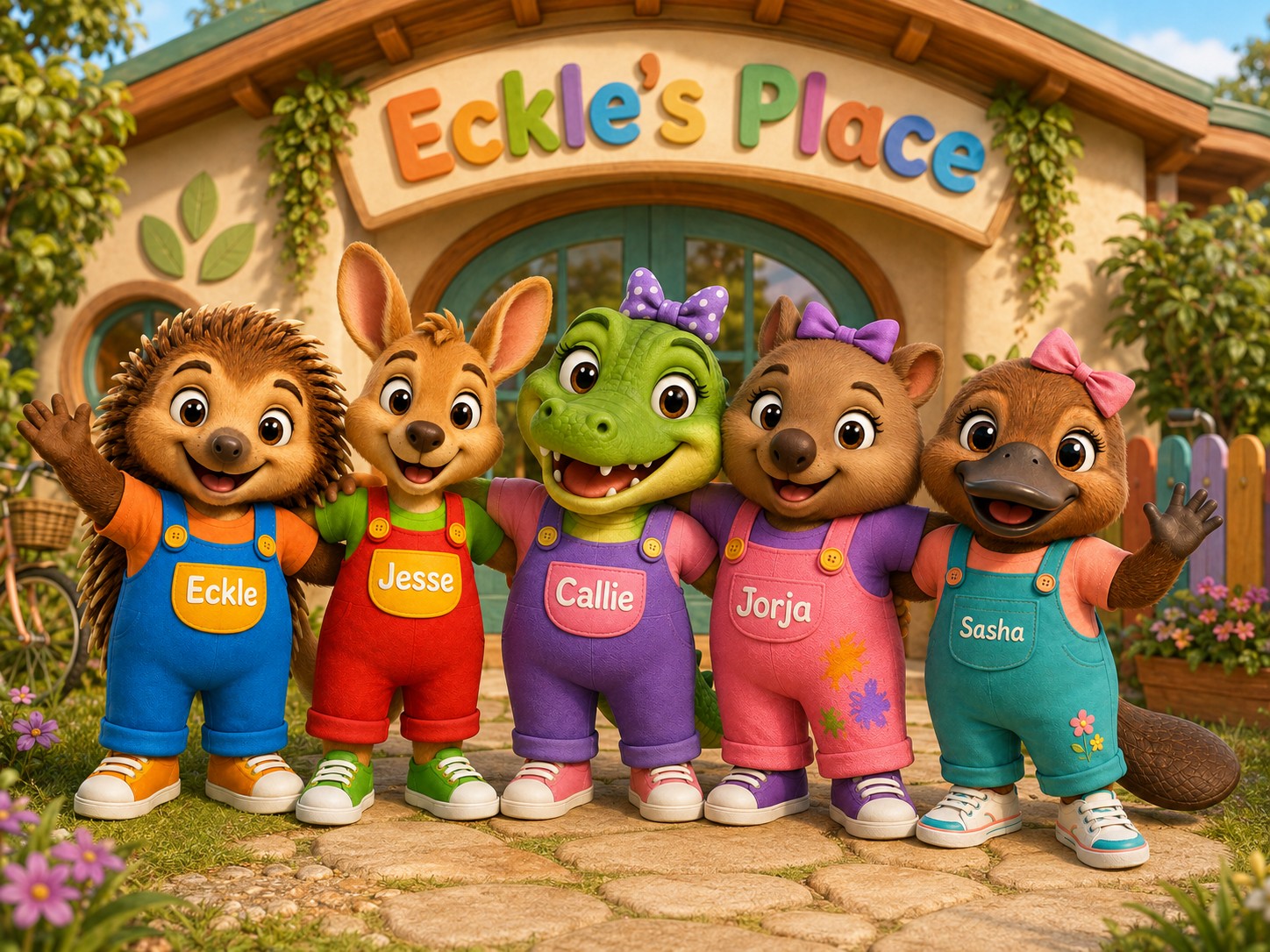 Eckle, Callie, Jesse, Jorja and Sasha together