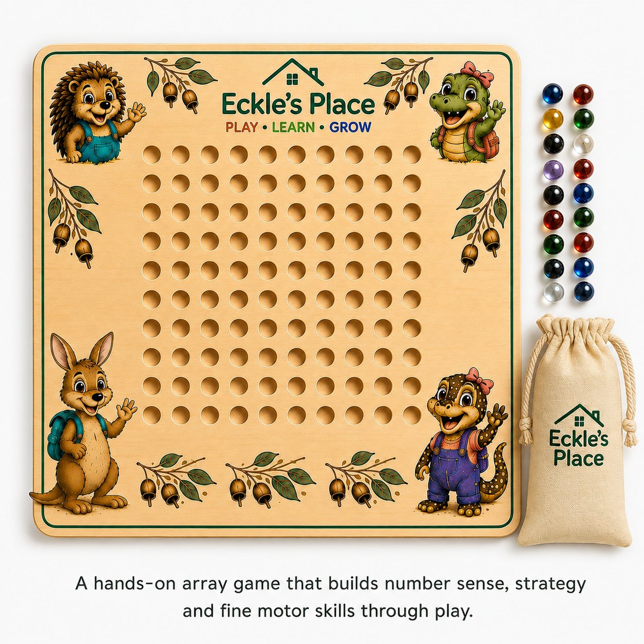 Maths in Motion hands-on marble maths board