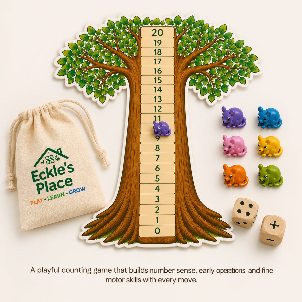 Possum's Way Home magnetic maths tree game